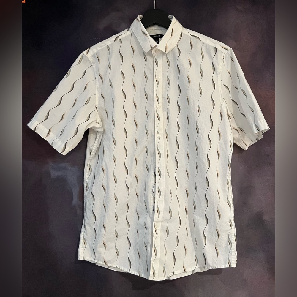 ALFANI | CASUAL SHORT SLEEVE SHIRT | Size S